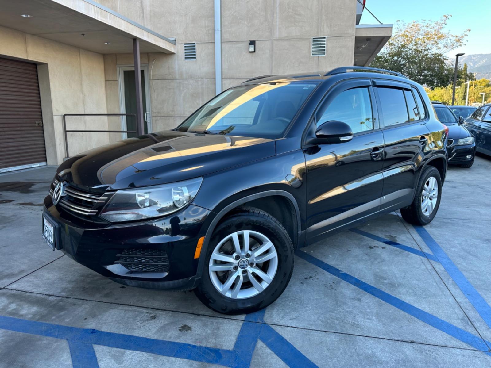 2016 Black /Black Volkswagen Tiguan (WVGAV7AX5GW) , AUTOMATIC transmission, located at 30 S. Berkeley Avenue, Pasadena, CA, 91107, (626) 248-7567, 34.145447, -118.109398 - Photo #0